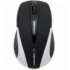 Esperanza EM101S, Wireless Optical Mouse, 2.4GHz, Nano Reciver, USB, Black/Silver