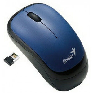 Genius Traveler 6000 Wireless 2.4GHz Optical Mouse, Nano receiver, 1200 dpi, USB, Blue