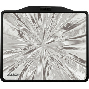 ALLSOP Mouse pad metal art - liquid metal silver
