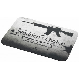 CoolerMaster (CM Storm) CS-M Weapon of Choice M4 DM (SGS-4000-WSM-1-GP) Mouse pad, with M4 logo, Professional-grade gaming surface, 100% Natural Rubber, Size 405 x 285 x 3 mm, Grey