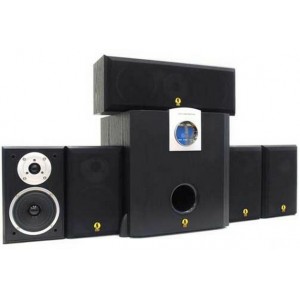 Speakers SVEN HA-1400T Black, 5.1/60w+5x20w, remote control