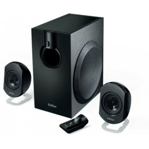 Edifier M2300  Black, 2.1/25W+ 2x8W RMS, wired control, all wooden, (sub.6,5" + satl.3")