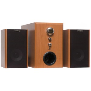 Speakers Dialog W-3000, 2.1 cherry, 70W (30W subwoofer, 20W+20W 2xsatellites)
