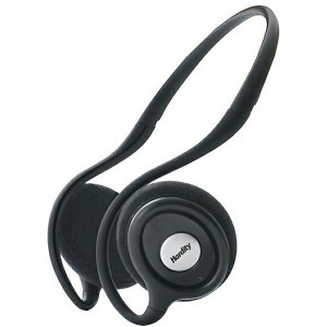 Hardity HP-240MV, Headphones with  microphone, volume control, foldable rear-band headset, Black