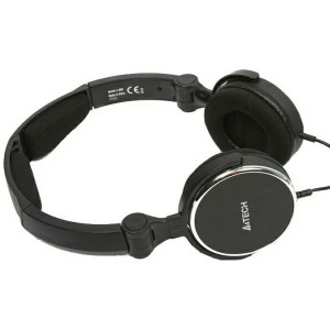 Headphones A4Tech "A4-L-600-4" Foldable design Blue, Microphone, Volume control, cable 2m