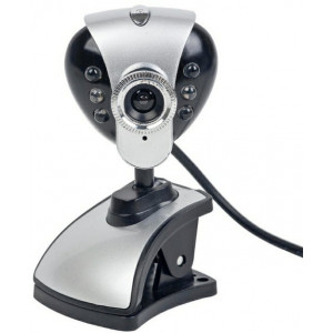 Gembird CAM0360U-1 USB 2.0 webcam 350K pixels, w/microphone, capture speed: 60 FPS, night vision, adjustable backlight