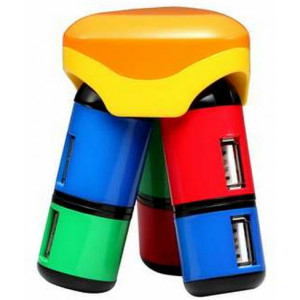 Apacer PH152 4-port USB 2.0 HUB MultiColor w/Rotating Ports