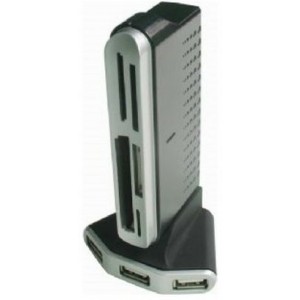 USB 2.0 Hub 4-port + card reader: CF/MD, MS/MS-PRO, SD/SDHC, MMC, MicroSD, XD, M2. Gembird"UHB-CT18" USB AM to MiniUSB 5 pin male cable