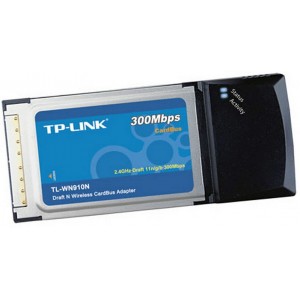 PCMCIA Wireless CardBus Adapter TP-LINK "TL-WN910N", 300Mbps,2T3R, 802.11n/g/b, 2.4GHz