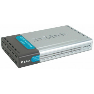 D-Link DES-1008F 7-port 10/100 + 1 Port 100Base-FX SC Multi-Mode 2 km Unmanged Switch