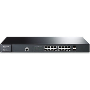 16-port 10/100/1000Mbps Switch  TP-LINK "TL-SG3216", 2xSFP expansion slot