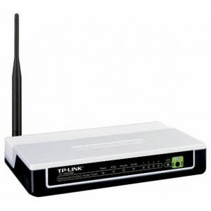 Wireless ADSL Router TP-LINK "TD-W8950ND", 150Mbps, 4-port Switch, Broadcom+Atheros, Annex A