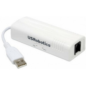 USRobotics FaxModem High-pervormance V.92 External, Flash, Retail (805637), USB