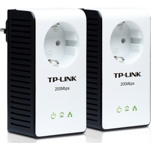 TP-Link 200Mbps Powerline Ethernet Adapter Kit, TL-PA251Kit(EU),AC Pass-through,Plug(EU), Socket EU 200Mbps Powerline Ethernet Adapter Kit, AC Pass-through, Plug(EU), Socket(EU), HomePlug AV, Twin Pack