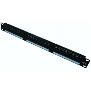 24 port patch panel cat.5e, LY-PP5-05