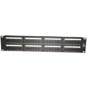 48 port patch panel cat.5e, 2U, PA6004-48