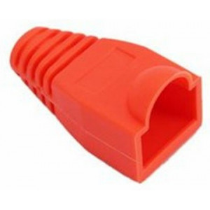 Boot cap for RJ-45, orange, UTP cat.5 modular plug,  100 pcs/bag