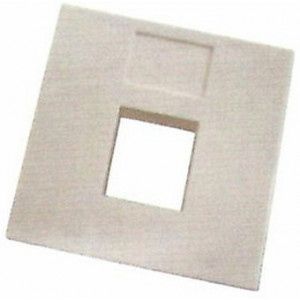 Face plate 1 port, Frech type,45x45mm, LY-FP49
