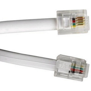 Telephone cord 6P4C 2 meters, TC6P4C-2M