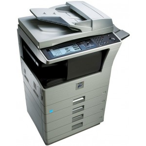 Copier/Printer Sharp MXM260G, A3/26ppm, 600 x 600 dpi, duplex, 32 Мб, USB 2.0 A3, 26 стр/мин, копир, принтер SPLC 26 стр/мин, дуплекс, драм-юнит MX 312GR, 2 кассеты по 500 л, боковая подача на 100 л, макс 2.100 л, память 32 Мб (макс. 1.056 Мб), качество