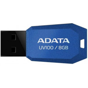 Флешка ADATA, DashDrive UV100, 8 Gb USB2.0, blue