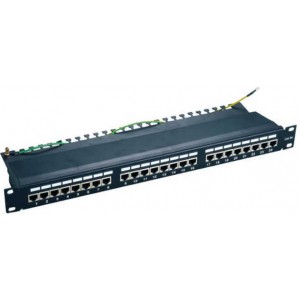 24 ports FTP Cat.5e patch panel, LY-PP5-30, 19"  Krone IDC