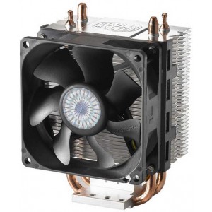 CPU Cooler CoolerMaster Hyper 101, Socket 775/1156/AM3/AM2+, <95W, 80х80х25 mm, 800-3000 rpm, 13-28 dBA, 10.9-40.8 CFM, 4 pin, PWM, Long Life Sleeve bearing, 2 heatpipes direct contact