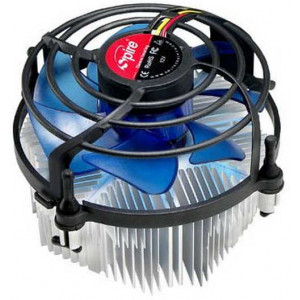 AC Spire S775,1155,1156,AM2,AM3,FM1 "Storm 981" (22dBA,2400rpm,50.38CFM, 3 Pin) * Aluminum star heat-sink with copper core insert * UV-reactant 98x35mm silent fan design * Four anti-vibe rubber fan mounts * S420 Thermal compound included * Tool-free, time
