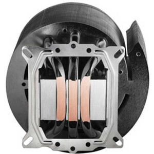 AC Spire S775,S1155,S1156,S1366,AM2,AM3 "Swirl II" (10-26dBA,800-2000rpm,83.12CFM,Control Unit) * Three (3) 8mm all copper U-shaped copper heat-pipes * Straight lined heat-pipes allowing air to easily pass through * All-directional 45 aluminum fins for be