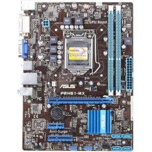 MB S1155 ASUS P8H61-MX/SI (Intel H61, mATX) 2xDDR3  (1333/1066), Max 16G,EPU,VGA,DVI,1xPCI-Ex.16x,  PCI-Ex.1x2,4xSATA 3.0Gb/s,10xUSB,Gbit LAN,Realtek® ALC887 8-Channel High Definition Audio CODEC