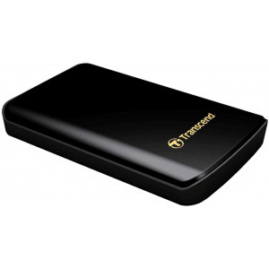 500GB (USB3.0) 2.5" Transcend "StoreJet 25D3", Glossy Black, Shock-Resistant
