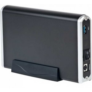 Gembird  External enclosure for 3.5'' SATA HDD with USB 3.0 (5Gb/s)  interface, Aluminum case, Black