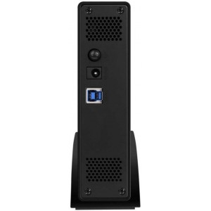 RaidSonic ICY BOX "IB-366StU3-B" External enclosure for 3.5" SATA HDD, USB3.0(5Gb/s), Aluminium, EasySwap®, Horizontal or vertical with stand, Black