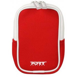 PORT Digital Line / KYOTO RED / 2.5" Bag - neoprene sleeve soft touch - new black puller - back pocket accessories