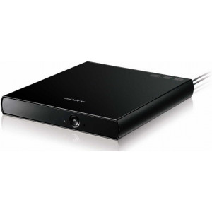 DVDRW Drive Sony DRX-S90U, Slim External, DVDR+8x/-8x, RW+8x/-6x, DL+6x, RAM 5x,  USB 2.0, black, retail