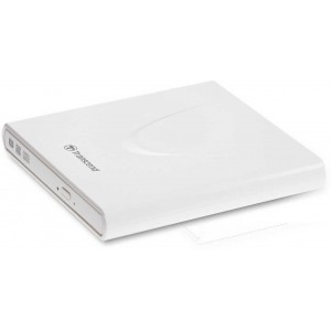 Transcend TS8XDVDRW DVD-RW Drive External Slim,White,(USB2.0), Retail