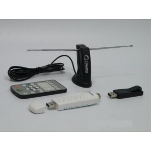 TV Tuner COMPRO VideoMate U2800F Hybrid Stick , USB COMPRO USB 2.0 Hybrid Digital and Analog TV/FM/Capture stick, W/FM, W/Stereo, MCE card-design IR Remote Control, USB IR Receiver, USB cable, 3 in 1 video/audio input cable, I-type to F-type converter, FM