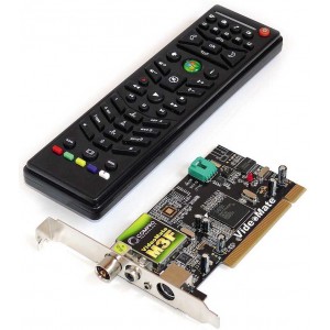 TV Tuner COMPRO VideoMate M3F, PCI COMPRO PCI Universal Analog TV/FM/Capture Card, w/NXP(Philips) 7131 chipset, W/FM, W/Stereo, MCE IR Remote Control, IR cable, FM Antenna, 3 in 1 video/audio input cable, AUX-Out cable, I-type to F-type converter, ComproD