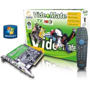 COMPRO VideoMate M300F Analog TV/FM/Capture card, Philips 7134, Stereo, MPEG-1/2/4, PIP/POP, TimeShift, PCI, w/Remote Control