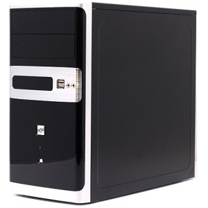 Case mATX 450W KME R227, Black, PSU with 12cm Fan, Audio+USB