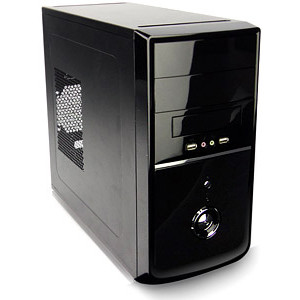 Case mATX 450W KME CM-3E22, Black, PSU with 12cm Fan, Audio+USB