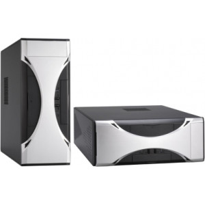 Case mATX SFX300W Tower/Desktop Chieftec CS-01B-SL, 2x3.5", 1x2.5", 2x USB 2.0, 1x1394, Audio/Mic