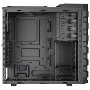 CoolerMaster HAF 912 Plus ATX Case, w/o PSU, Meshed front panel, Tool-less, 200mm front Red LED silent fan, 120mm rear silent fan, 2xUSB2.0/Audio, eSATA, Black