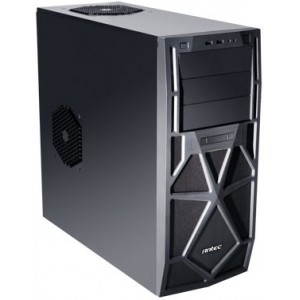 Case ATX Antec MidTower Gaming Two Hundred-EU, w/o PSU,  Black 6 x internal 3.5" HDDs, 3 x external 5.25" HDDs, 1 x external front-loaded hot swap 3.5" SATA hard drive caddy; 1 x top special 140mm TwoCool™ fan, 1 x rear 120mm TwoCool™ fan; 2 x USB 2.0; Au
