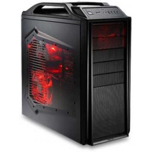 Case CoolerMaster Storm Scout, w/o PSU Model : SGC-2000-KKN1-GP Available Color : Black/All-Black Interior Material : Steel, ABS Plastic, PC, Mesh bezel Dimension : (D)489 x (W)219 X (H)495.5 mm  Weight : 8.7 kg / 19.23 lbs M/B Type : Micro-ATX/ATX 5.25"