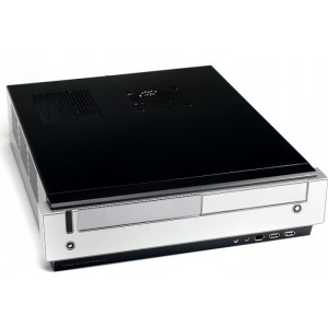 Case mATX 300W GMC AVC S-3, LCD, 2xUSB, 1xIEEE1394, Audio+Mic, black