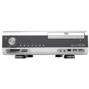 Case mATX 300W GMC AVC S-1, VFD, iMON+Remote, 9in1Cardreader, 80mm Fan, Silver