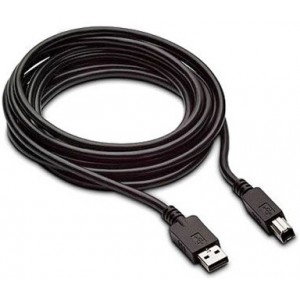 Cable USB, A-plug B-plug,  1.8 m, USB2.0   APC Electronic, Black