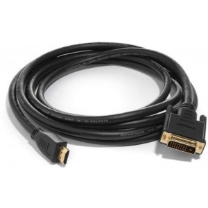 Cable HDMI to DVI 1.8m APC Electronic, male-male, HDD004,BLACK,GOLD 30AWG WITH FERRITE