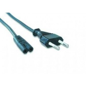 Power cord PC-184/2, 1.8 m, EU 2 pin input plug